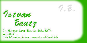 istvan bautz business card